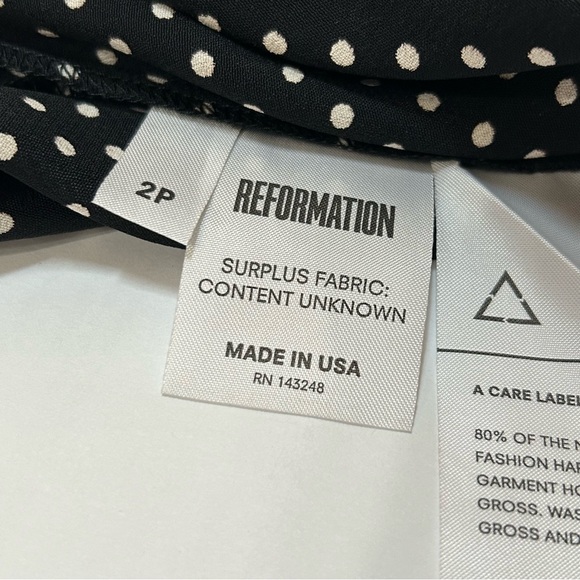 Reformation Polka Dot Slip Dress - Picture 5 of 9